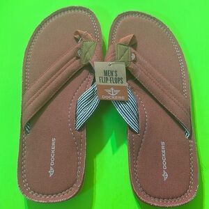 NWT Dockers Men’s Large(11-12) Flip-Flop Red(not Bright More Like A Faded Red )